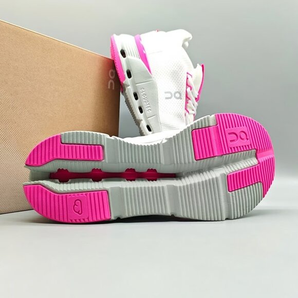 ON Running Cloudnova Women Shoes Undyed White Carnation - Picture 8 of 8